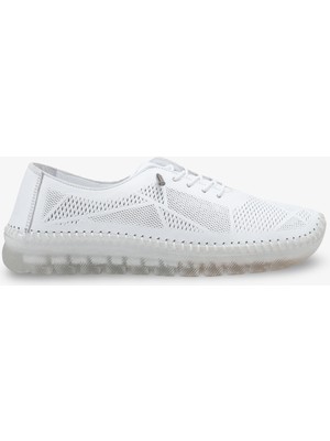 Mapls Kadın Hakiki Deri Günlük Ayakkabı - Beyaz