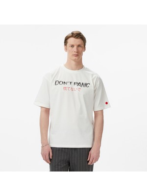 United4 Unıted4 Regular Fit Erkek Bej T-Shirt.ekru