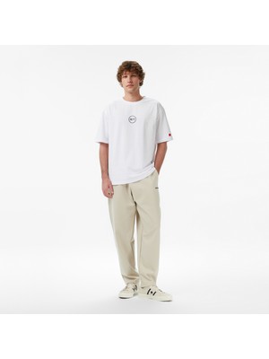 United4 Unıted4 Oversize Fit Erkek Krem Eşofman Altı.tas