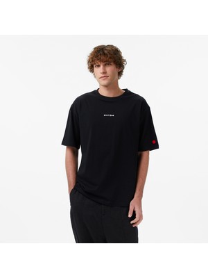United4 Unıted4 Regular Fit Erkek Siyah T-Shirt.sıyah