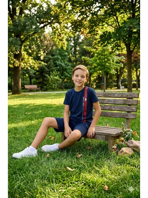 U.s. Polo Assn Erkek Çocuk Süprem Şortlu Takım Lacivert