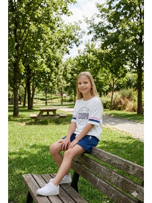 U.s. Polo Assn Kız Çocuk Süprem Şortlu Takım Beyaz