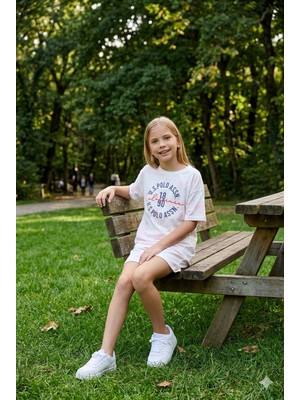 U.s. Polo Assn Kız Çocuk Iki Iplik Şortlu Takım Pembe