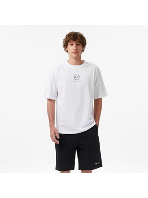 United4 Unıted4 Regular Fit Erkek Beyaz T-Shirt.beyaz