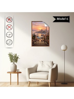 Akıllı Kağıt Türkiye Iller Tablo - Poster Istanbul (Model-6)