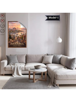 Akıllı Kağıt Türkiye Iller Tablo - Poster Istanbul (Model-5)