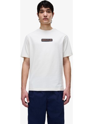 Napapijri S-Sol Erkek Krem T-Shirt.-