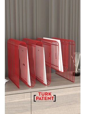 Boz Concept Home Koltuk Yanı Metal Dergilik Space Age Dekoratif Metal Gazetelik, Plaklık ve Ev Düzenleyici Kitap Rafı