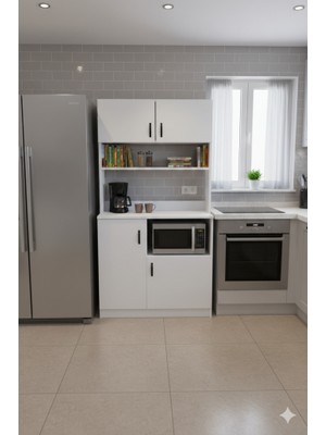 Kzy Mobilya Mocha 1 Erzak,kiler,mutfak Dolabı Çok Amaçlı Dolap