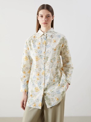 Lc Waikiki Yeni Sezon Desenli Oversize Kadın Gömlek Tunik