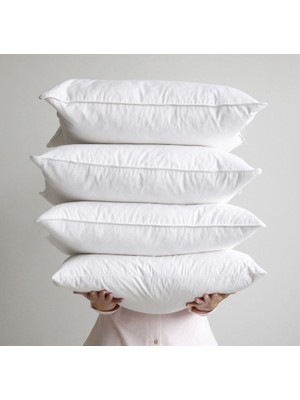 İz Home 4 Adet Otel Yastığı Silikon Yastık 50X70 Saf Silikon Elyaf Dolgulu Yüksek Kalite Uyku Yastığı