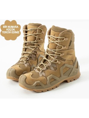 Single Sword Hakiki Deri Su Geçirmez Erkek&Kadın Taktik Askeri Kışlık Bot ve Postal SS603 (37/BEJ)