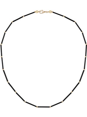 Cal's Siyah Boncuk Detaylı Kolye