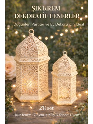 Nicomedia Dekoratif Fener – 2’li Set