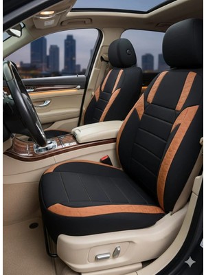 Mevas Monza Siyah Taba Serisi Ford Mondeo Koltuk Kılıfı Tam Set