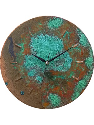 Copper Empire Yuvarlak Şık Tarz Modern Dekoratif Bakır Ev Ofis Duvar Saati