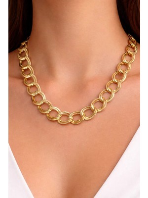 14K Gold Renk Kaplama Xuping Zincir Kolye