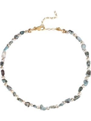 Cal's Inci Detaylı Doğal Taş Kolye