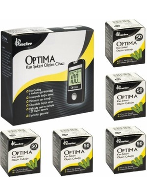 Allians Pratik Şeker Ölçüm Cihazı + 250 Şerit, 5 Kutu Seti