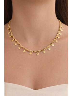 14K Gold Renk Kaplama Xuping Papatya Yolu Kolye