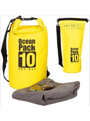 Skatinger Lethe Boards Suda Batmayan 10 L Sarı Su Geçirmez Sup Paddle Board Çanta