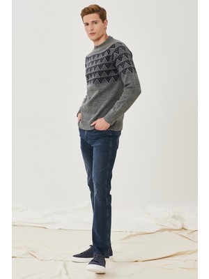 WRANGLER Erkek Arizona Straight Fit Normal Bel Düz Paça Esnek Jean Pantolon %98 Pamuk