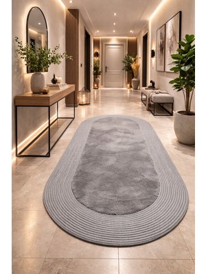 Yünteks Rabbit Soft Hasır Dekoratif Halı / Oval / Modern / Şık /lüx /dekoratif