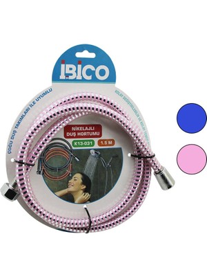 Selfbuysell Nikelajlı Renkli Plastik Duş Hortumu Anti Twist=dolanmaz-Kıvrılmaz-Kopmaz 1.5mtkartelalı (5324)