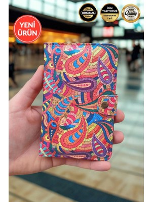 Esther Tasarım Kartvizitlikli Cüzdan & Pasaport & Ruhsat Kılıfı Unisex