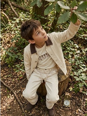 Ugly Duck 9-14 Yaş Arası Kot Üçlü Takım - Bej