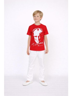 Dıgıl Kids Erkek Çocuk Atatürk T-Shirt Pantolon Gösteri Kıyafeti