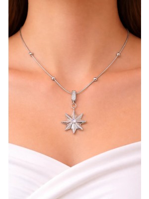 Geometrik Taşlı Kolye