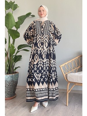 inStyle Salaş Siyah Viskon Elbise