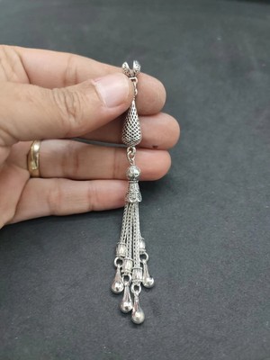 İskeçe Tesbih 475 Ayar Gümüş Tesbih Püskülü