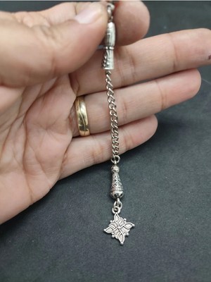 İskeçe Tesbih 475 Ayar Gümüş Tesbih Püskülü