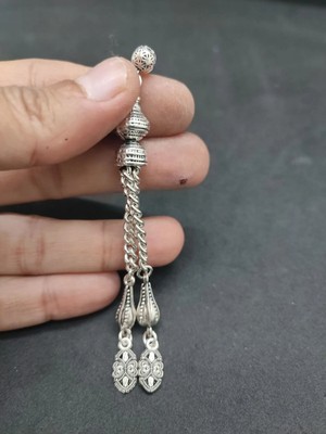 İskeçe Tesbih 475 Ayar Gümüş Tesbih Püskülü