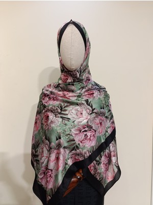 Esima Butik Çiçek Desenli  Soft Şal