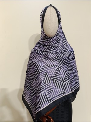 Esima Butik Kare Desenli  Pamuk Şal