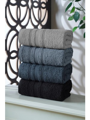 DNZGÜLCAN Lera 4'lü 50X90 Havlu Seti El Yüz Havlusu %100 Pamuk