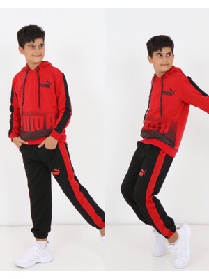 Baskılı Unisex Kapşonlu Erkek Çocuk Eşofman Takımı ( Tuhfetower )