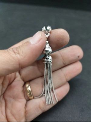 İskeçe Tesbih 475 Ayar Gümüş Tesbih Püskülü