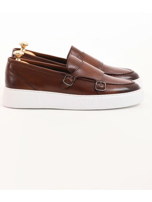 Faruk Balkanas Vayne Model Çift Toka Detaylı Hakiki Deri Eva Taban Casual Ayakkabı