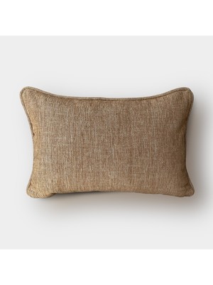 Lidoma Home "solid" Keten Dokulu Kırlent Kılıfı - 30X50 - Kiremit