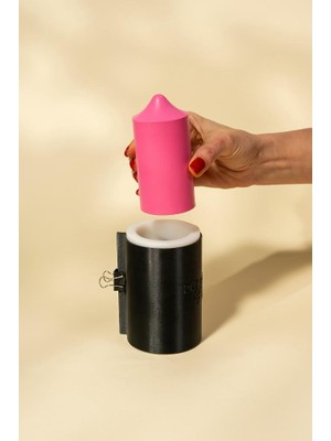 Rufus Concept Baton Düz Orta Kasnaklı Silikon Mum Kalıbı