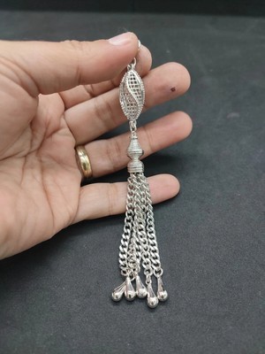 İskeçe Tesbih 475 Ayar Gümüş Tesbih Püskülü