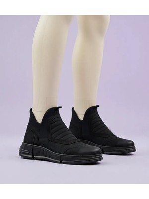 James Franco 5761 Siyah Nubuk Deri Erkek Bot Kışlık Rahat Taban Özellikli Tasarım