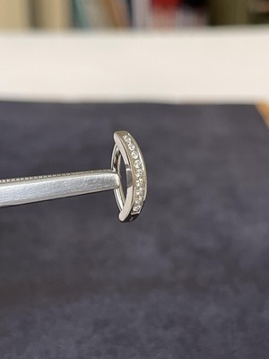 Rupen Kraft G23 Titanyum Göbek Piercingi %100 Titanyum Zirkon Taş Titanyum Göbek Piercingi