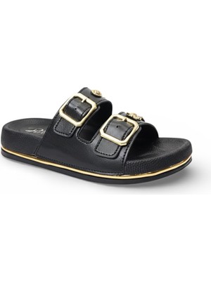 Perla Kadın Ortopedik Taban Çift Tokalı Konfor Terlik - Şık ve Rahat Günlük Kullanım