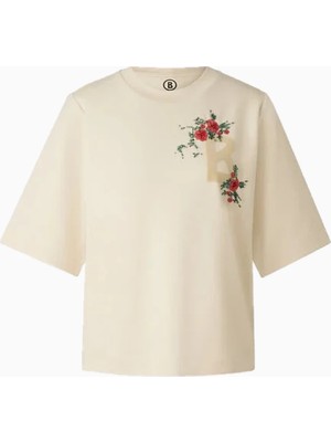 Bogner Dorothy Kadife B Logo ve Boncuk Detaylı Kadın Tişört