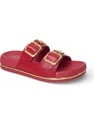 Perla Kadın Ortopedik Taban Çift Tokalı Konfor Terlik - Şık ve Rahat Günlük Kullanım